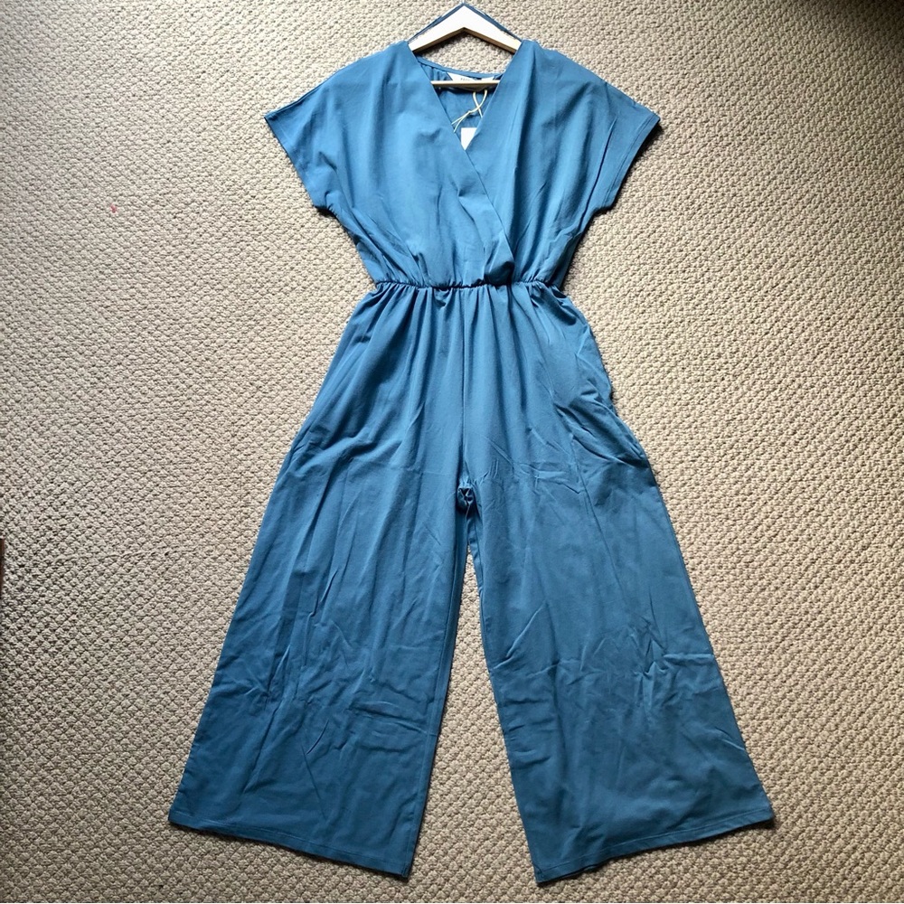 People Tree NWT Blue Jumpsuit